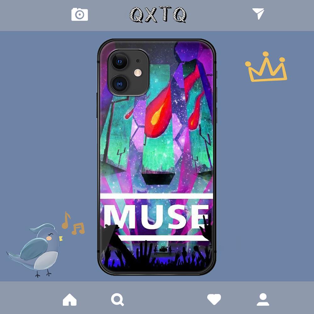 Музыкальный чехол Muse Rock Band для iPhone Samsung Galaxy Redmi Note S 17 16 15 14 13 20 24 25 54 Pro Max Ultra Fe Чехол из закаленного стекла