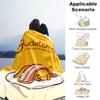 1pc Blanket Sanrio Gudetama1 Print Design, Lightweight Blanket for Sofa, Bed- Soft &Warm, Gift for All Seasons like Christmas, Halloween