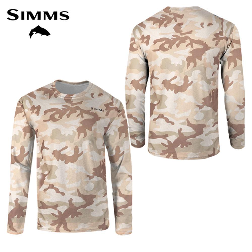 Горячая Распродажа SIMMS Одежда от солнца Камуфляжный Рыболовный Костюм Luya Футболка с длинным рукавом Летний Открытый Рыболовный Костюм Дышащий