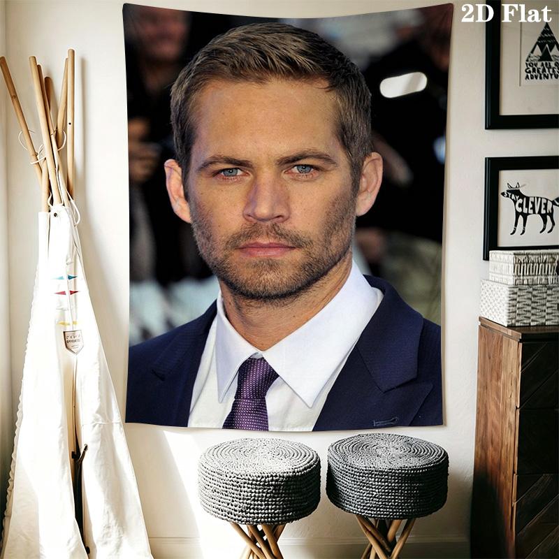 Paul Walker Memorial Tapestry Tapestry Background Cloth Fashion Print Home Decor Atmospheric Background Cloth Homestay Soft Decoration Tapestry