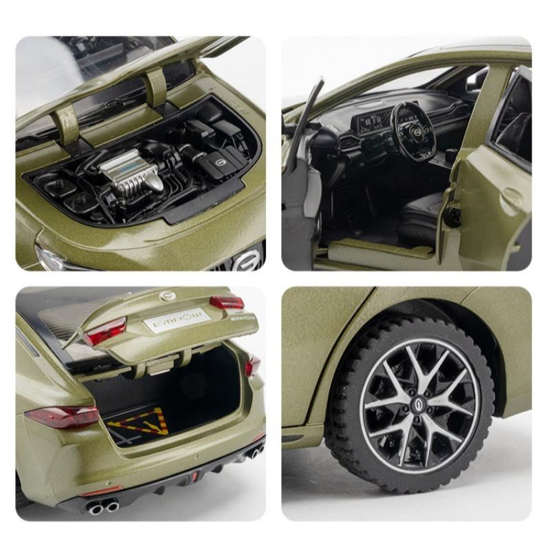 1/24 литая металлическая модель автомобиля - GAC Motor EMPOW 55 Coupe, уличный спортивный автомобиль, подарок для ребенка, звук и свет