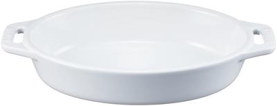 Блюдо staub, белое керамическое блюдо для запекания, пригодное для использования в духовке, микроволновке, японское блюдо "овальное 17 см" [Авторизованный продукт] 40508-599