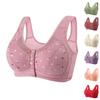 Underwear Women's Sleep Gathering Front Buckle Without Steel Ring Vest Bra
