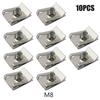 10Pcs Stainless Steel U Type Clips With Thread M6 M5 M4 M8 8/6/5/4 Mm Reed Nuts