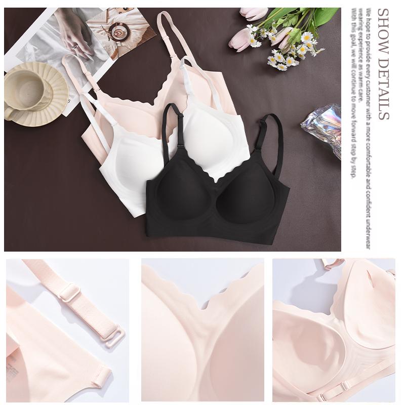 Women's Push Up Soft Bra Removable Padded Bra Comfort Seamless Full Coverage Everyday Bra Underwear For Women S-XXL