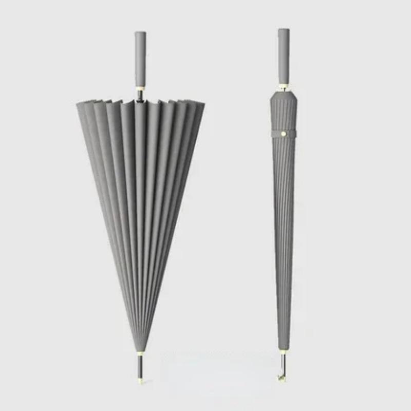 24 Bones автоматический открывающийся и закрывающийся зонт с прямой ручкой и длинной ручкой деловой мужской подарочный зонт