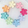 8pcs/set Ladies Multicolor Matte Non-slip Flower-shaped Hair Claw Summer Style Boho Style Suitable for All Hair Sizes for Everyd
