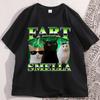 Fart Smella Funny Cat Tshirt Women Casual Silly Cats Tee Shirt Weird Tees Round Neck Short Sleeve Tees Clothes Women clothing