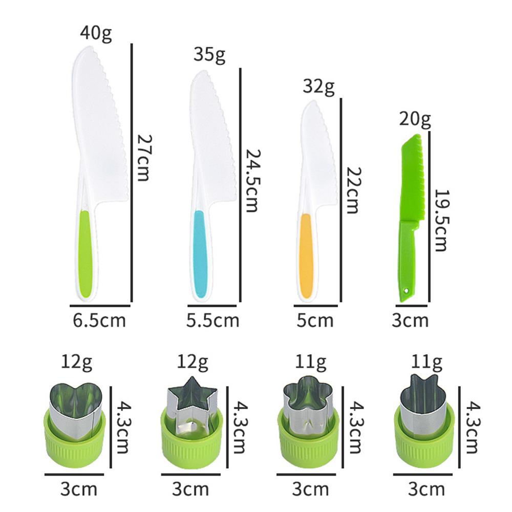 11/13/17PCS Детские наборы для готовки Настоящие кухонные принадлежности Монтессори для малышей Безопасные ножи для детей 2/3/4/5/6/7/8 лет