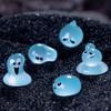 50pcs Cute Mini Water Elf Ornament Cartoon Waterdrop Statue Toy  Desk Accessories