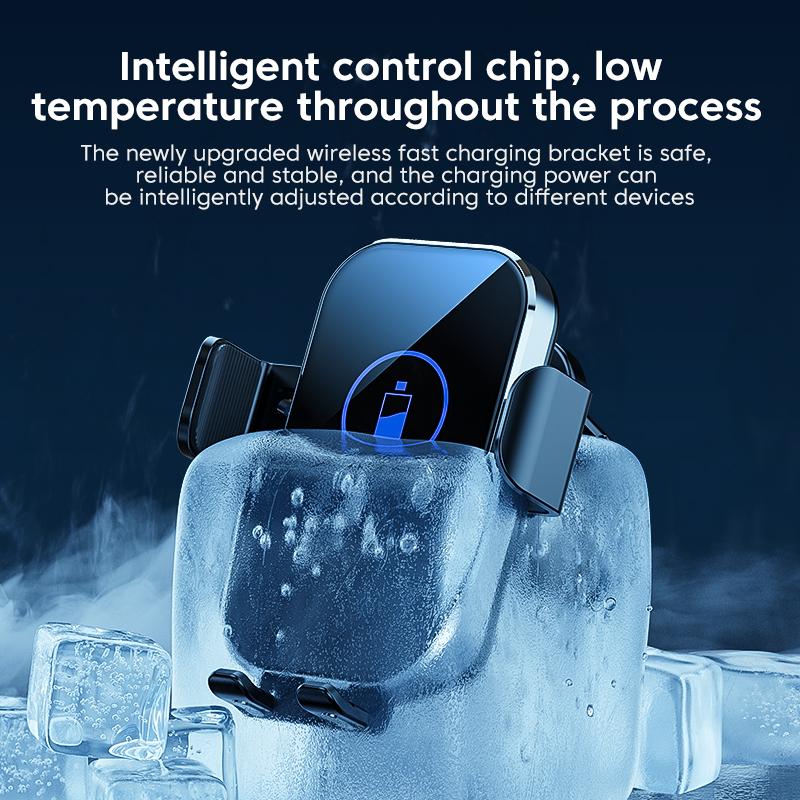 Автомобильное зарядное устройство с умным датчиком, быстрое беспроводное зарядное устройство для телефона 15 Вт для Huawei Mate40 Pro 40 P50pro для Iphone Samsung Qi Charger