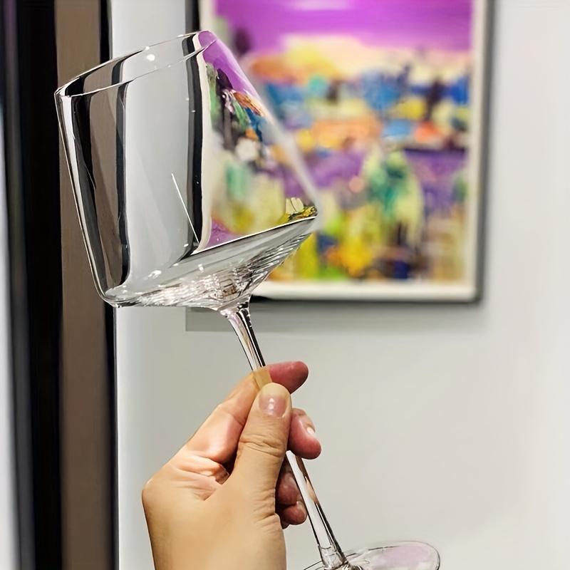 18.5oz Long Stem Crystal Wine Glasses (Set of 2) - Multipurpose Reusable Easy To Clean Lead-Free Glassware