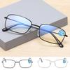 Fashion Anti Blue-ray Reading Glasses Metal Presbyopia Eyeglasses Women Square Round Far Sight Eyewear Vision Care +1.0~+4.0