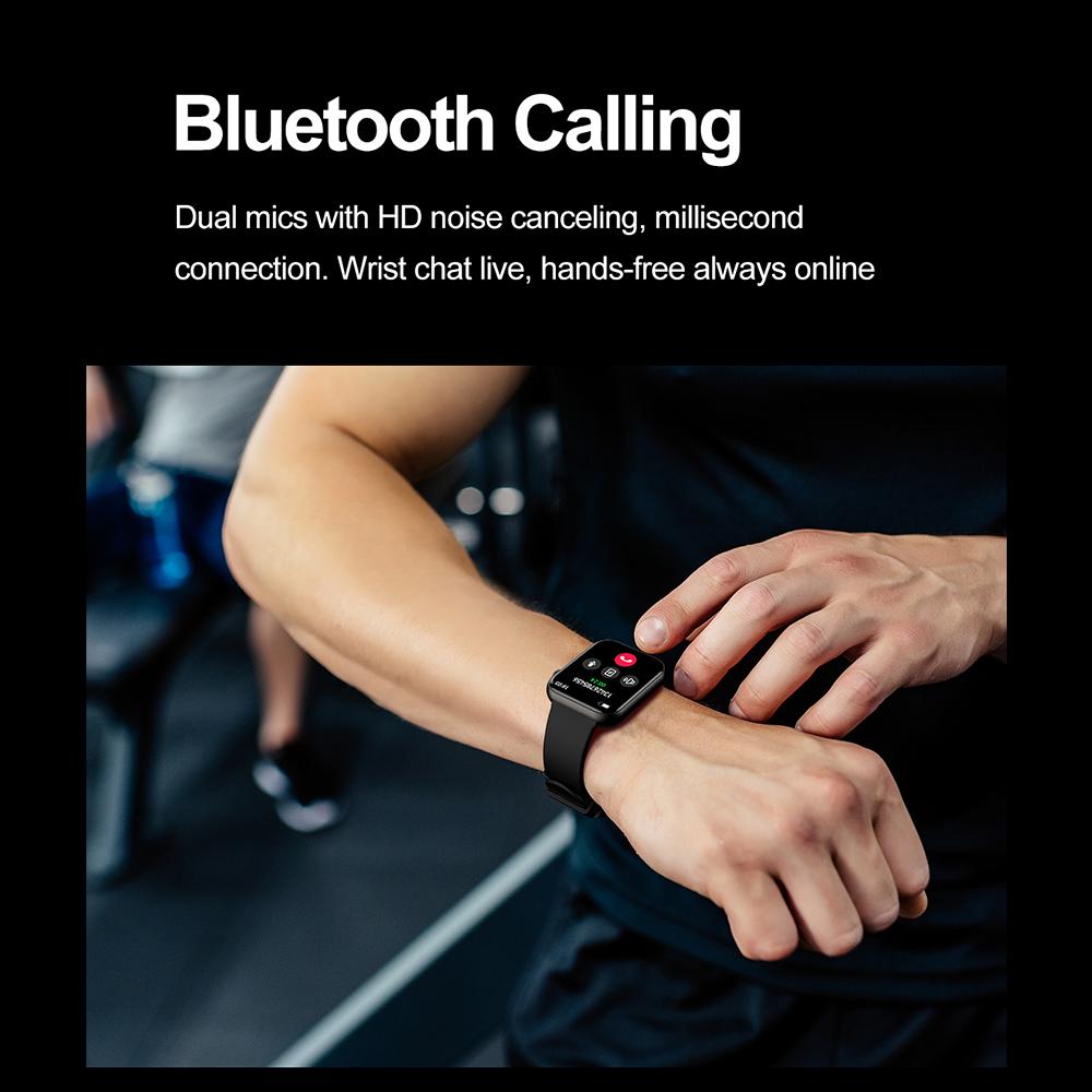 Новые умные часы для унисекс, полноэкранные, Bluetooth-вызовы, водонепроницаемость IP67, спортивный фитнес-трекер, смарт-часы для Android iOS