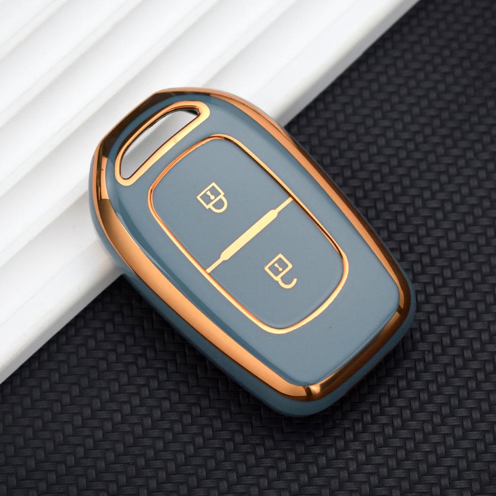 Чехол для ключа автомобиля из ТПУ с 2 3 кнопками, чехол-брелок для Renault Kwid Traffic символ для Dacia Sandero Logan Duster 2016 2017 2018