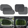 Car Sun Shade Side Window Curtain Front Rear Window Sunshade Summer UV Blocking Suction Cup Car Sun Protection Curtains