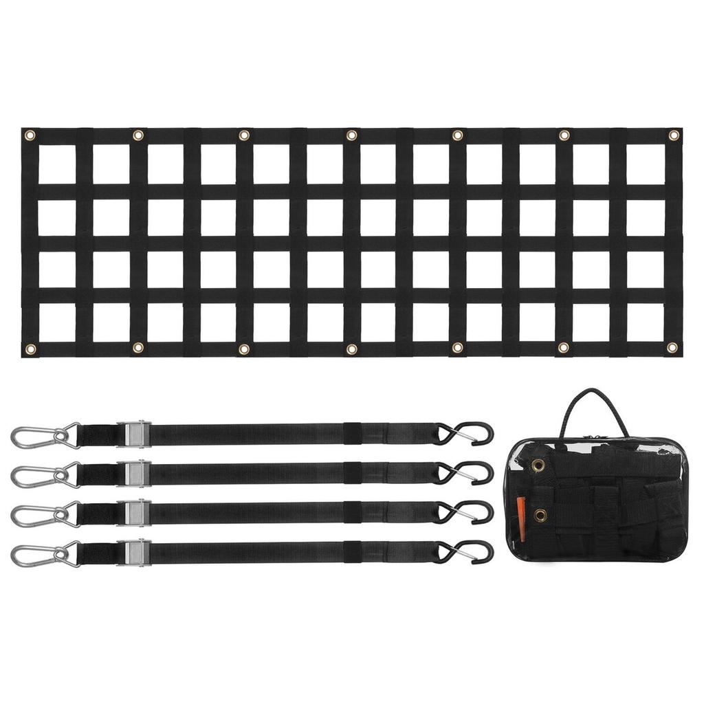 Tailgate Net Pickup Truck Tailgate Net 60" x 18" for Full Size Trucks