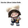 Cartoon 20cm Dolls Clothing Set DIY Plush Dolls Clothes Trendy Doll Clothes  Cotton Doll
