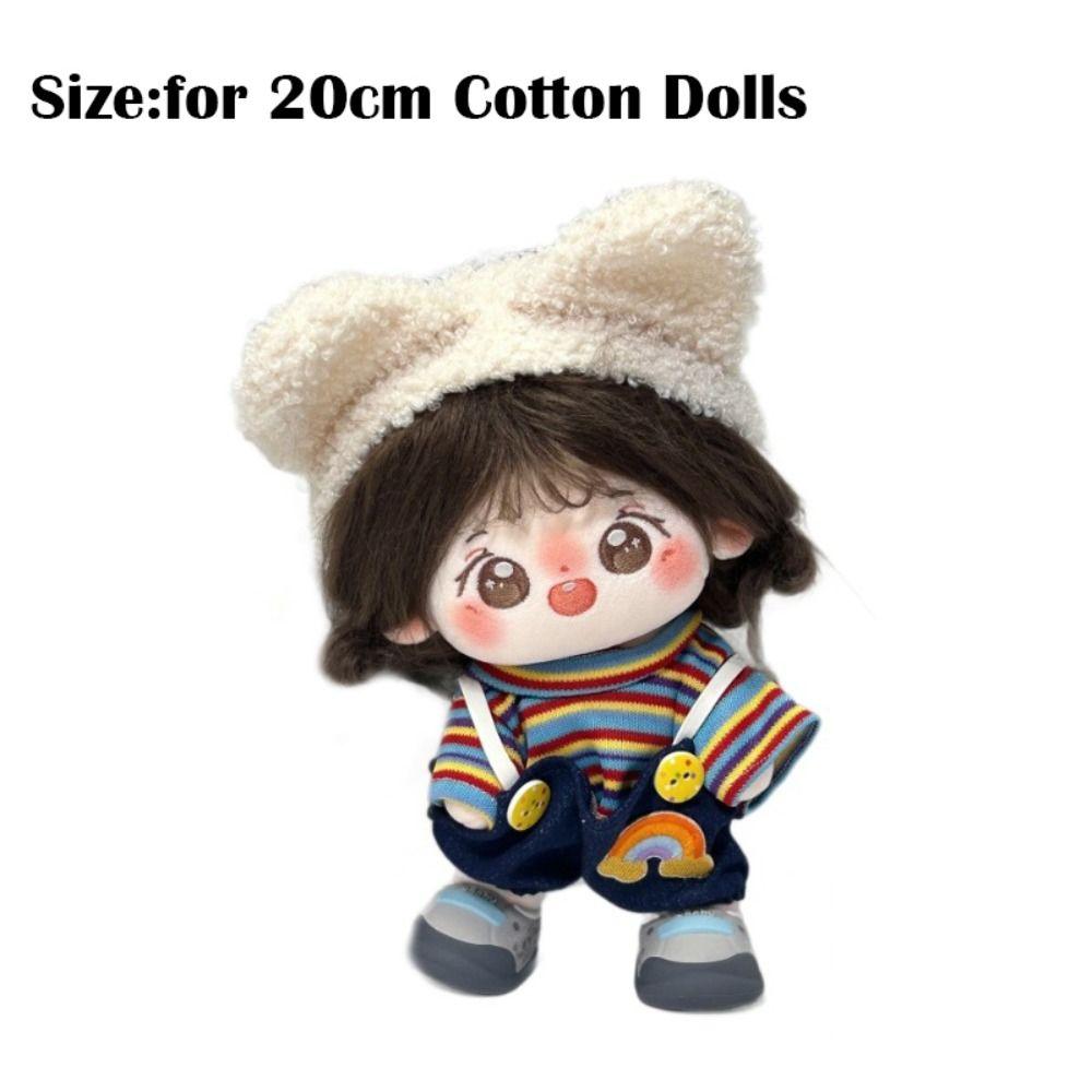 Cartoon 20cm Dolls Clothing Set DIY Plush Dolls Clothes Trendy Doll Clothes  Cotton Doll