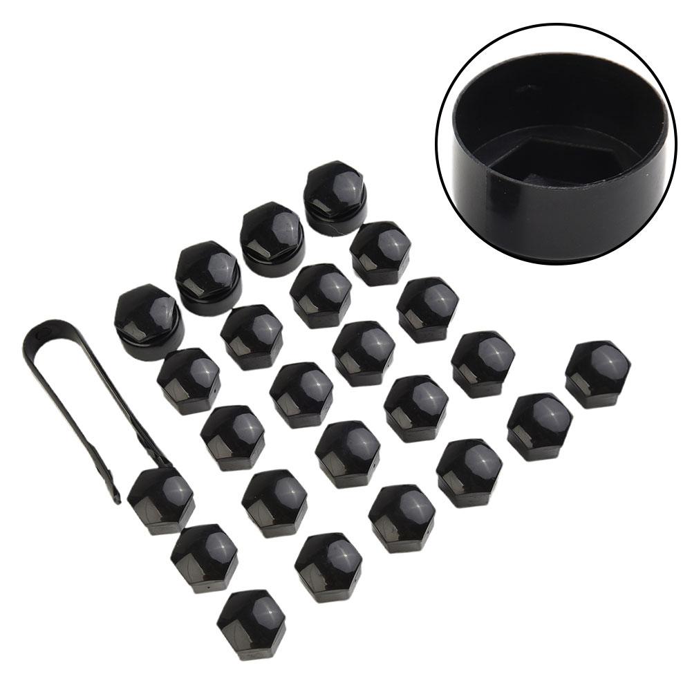 Колпачок гайки колеса колеса 17MM 24X Черный пластиковый колпачок гайки