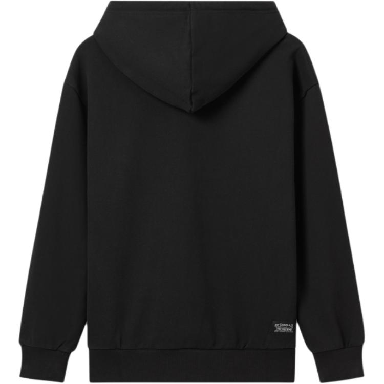 Толстовка мужская Levis Casual Свободная Мягкая Удобная с капюшоном Длинный рукав Толстовка Черная 0018O-0003