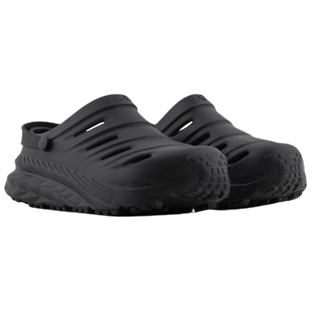 Emporio Armani EA7 Crusher Sonic Сабо с 3D-геометрическим узором, тисненый логотип, закругленный носок, без застежки, унисекс, черные XBR003XK448S336