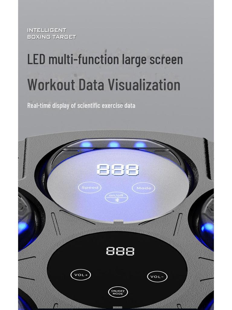Bluetooth-тренажер по боксу для детей - интерактивная мишень со световой реакцией для домашнего фитнеса