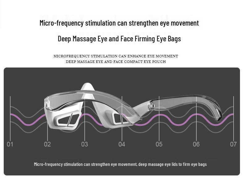 Массажер для кожи вокруг глаз EMS: Уменьшает темные круги и мешки под глазами