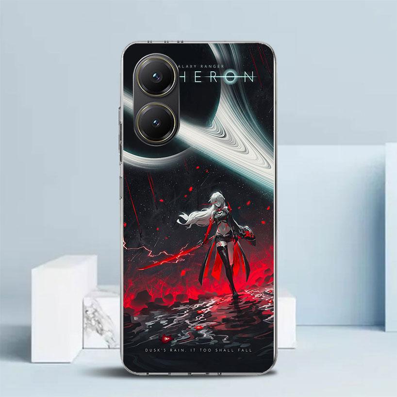 Чехол Honkai Star Rail Acheron с мягкой обложкой для Xiaomi Poco F7 Ultra X7 X6 X5 Pro M7, чехол для телефона Redmi 15 15C 13 13C 12 12C 10 10C с принтом