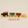 1:12 Dollhouse Miniature Color Train Ornaments Wood Color Diy Train Christmas Home Model Decor Toy Doll House Accessories