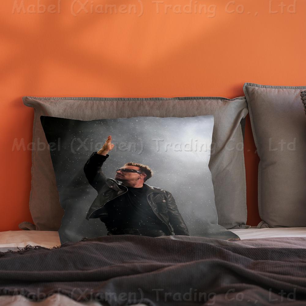 Rock Band U2 Pillow Gift Home Office Decoration Pillow Bedroom Sofa Car Cushion CoverPillow Case