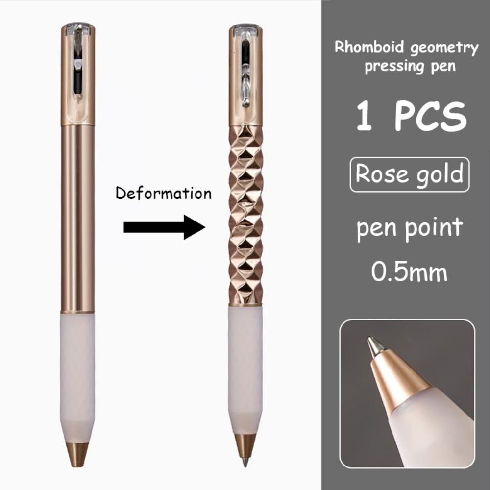 0.5mm Tip Deformable Pen Press Type Writing Pen Interesting Gel Pen School Office