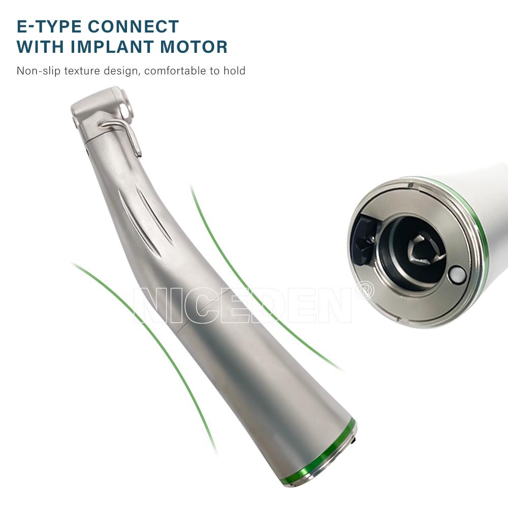 Niceden Наконечник для хирургической имплантации зубов 20:1 Уменьшение оптического внешнего и внутреннего крутящего момента охлаждения : 80 Нсм макс.: 2000 мин-1