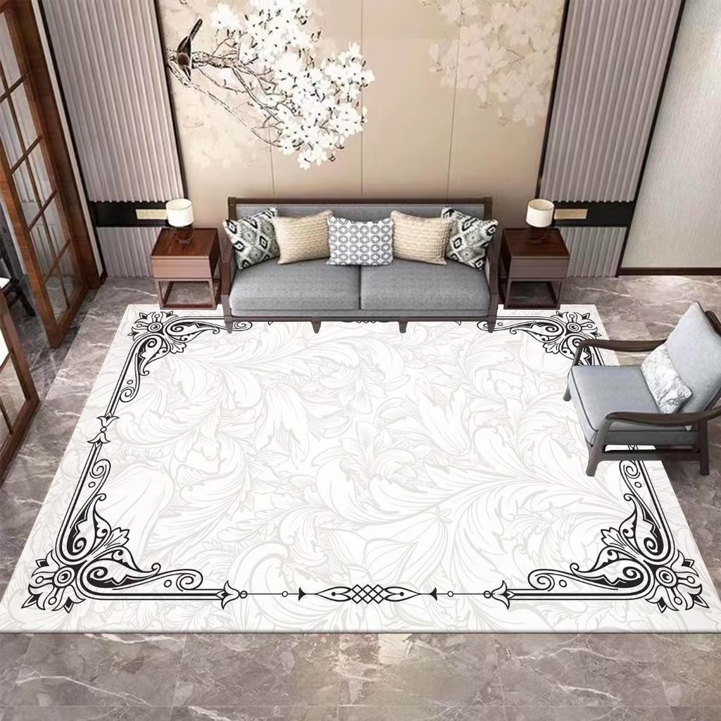 Роскошные ковры в европейском стиле для украшения гостиной, домашние ковры для больших комнат, моющийся ковер для спальни, мягкий коврик с принтом для декора