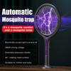 2800V 106CM Extendable Electric Mosquito Racket Rotating Head 2 In 1 Bug Swatter Rechargeable Adjustable Grid Gnat Trap Catcher
