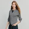 Women's Ribbed Slim Fit Zipper Cardigan
