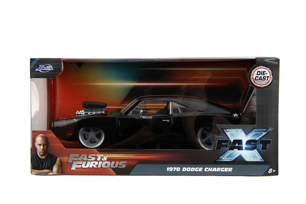 Jada Toys Fast Furious Series Dodge Charger Black готовый продукт и 1/24 F&F10 R/T (Доминик)