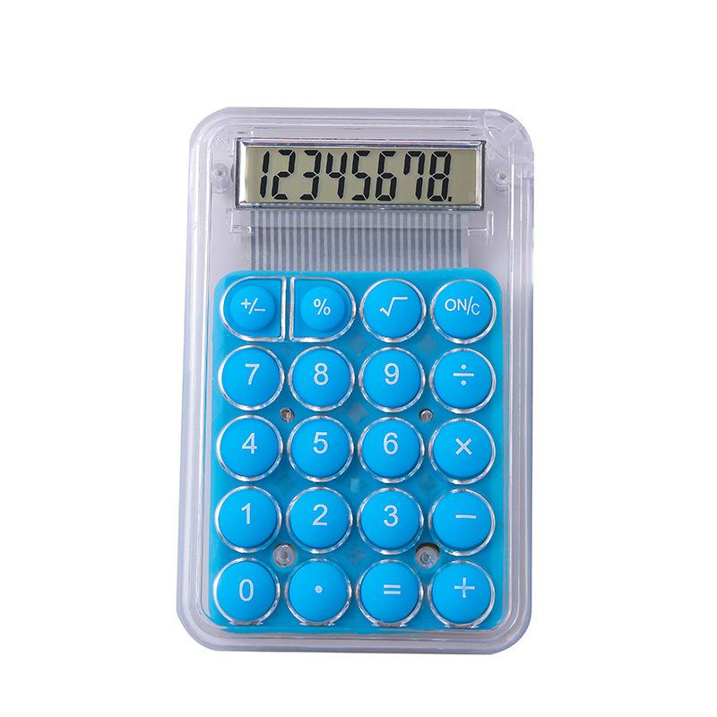 Mini Calculator, Cute, Special Computer for Back-to-school Students, High-looking, Small, Portable and Transparent