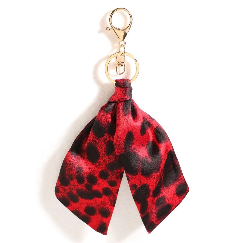 Leopard Pattern Fabric Rock Cute Multi-Functional Bag Charm Perfect for Women's Wallets Handbags Backpacks Bag Charm