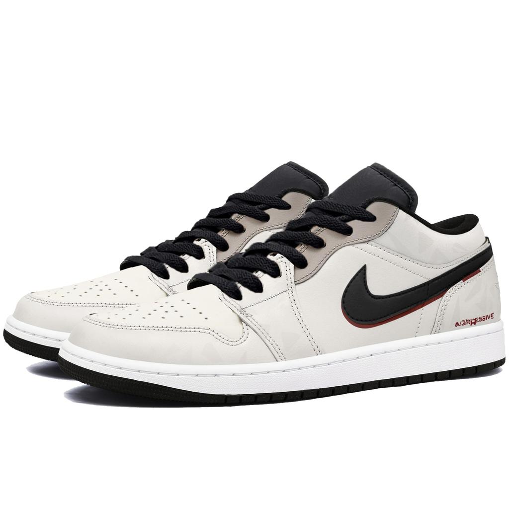 Jordan Air Jordan 1 Легкие Увеличивающие Рост Низкие Винтажные Баскетбольные Кроссовки Мужские Черно-Белые 553558-040(Команда1605--)