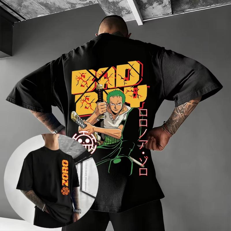 One Piece Zoro Anime T Shirt Unisex Unisex Cotton Short Sleeve Tee Summer 2026 Cartoon Graphic Tee Streetwear Casual Top Y2k Clothes