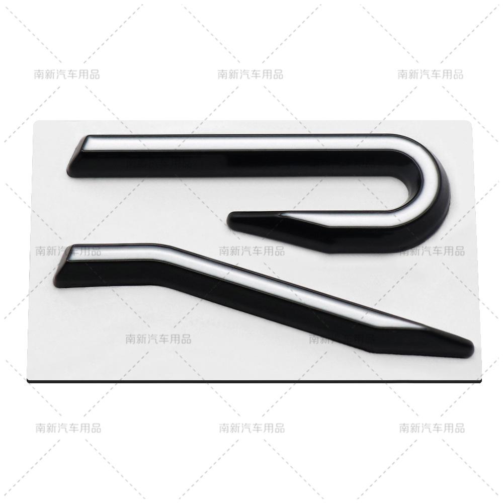 AABIP1 R logo Emblem Car Metal Body Tail Trunk Sticker Accessories For Volkswagen VW GTI Rline Polo Golf MK8 Touareg Passat Magotan CC