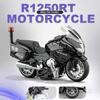 1:14 R1250RT-P Литой из сплава Полицейский Мотоцикл Модель Игрушечный Автомобиль Звук Свет Оттяжка Резиновые Шины Миниатюрный Мотоцикл Подарок Другу