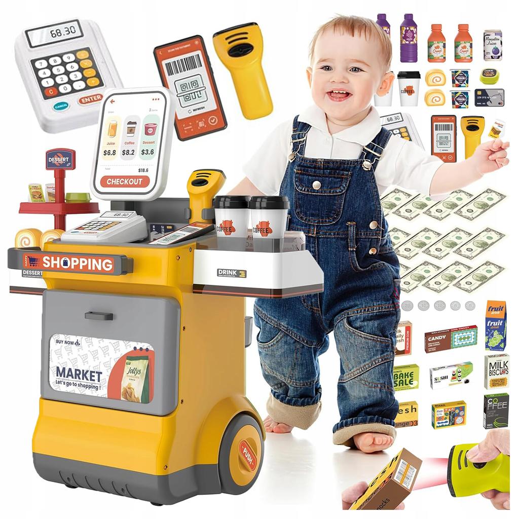 [PACZB] Interactive supermarket store for children set of 48 elements Z3139