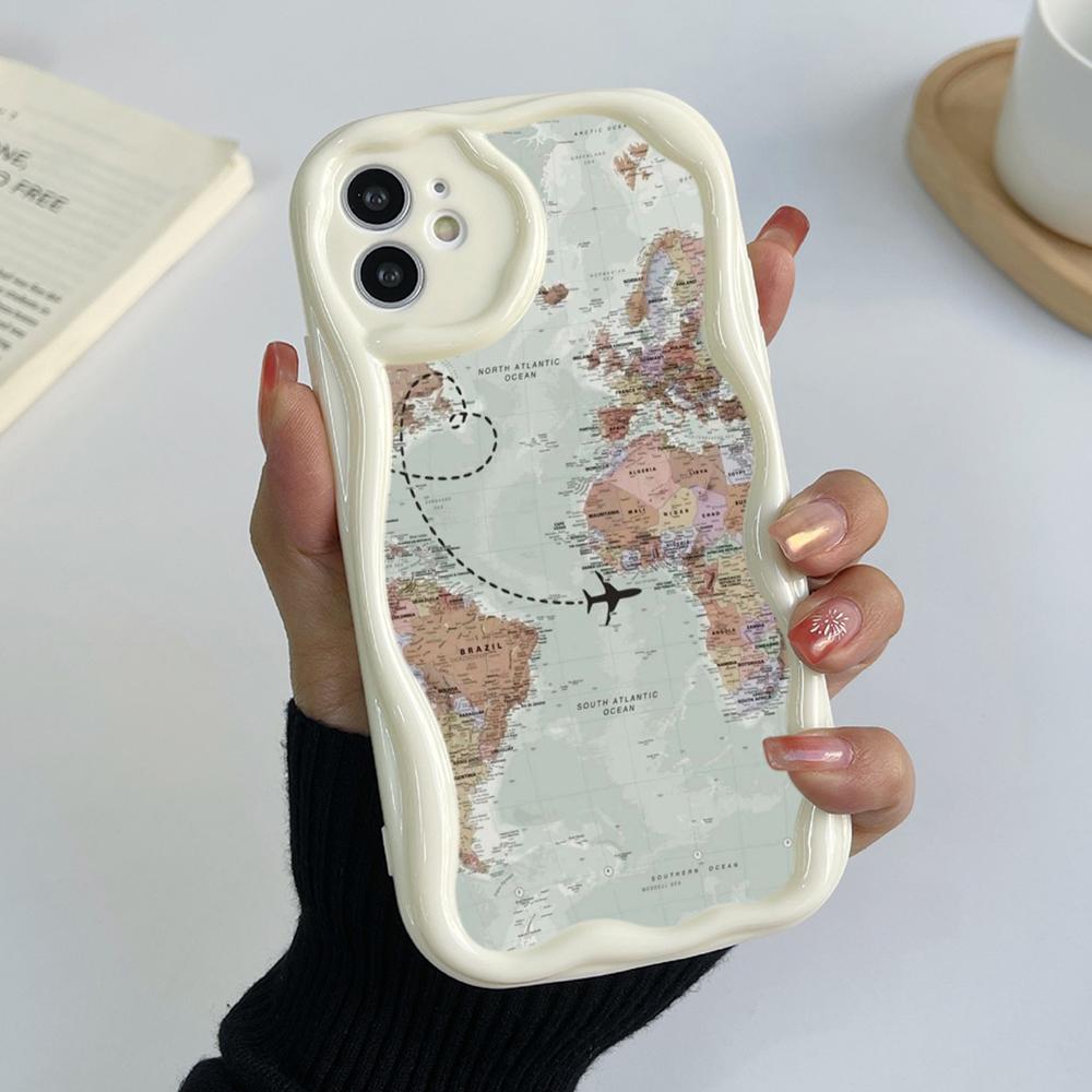 Ae89 Карта траектории полета самолета Защитные чехлы для телефонов Samsung S23 S24 Ultra A55 A14 A25 A13 Infinix Hot 40 Pro Tecno Spark 20C Wave TPU задняя крышка
