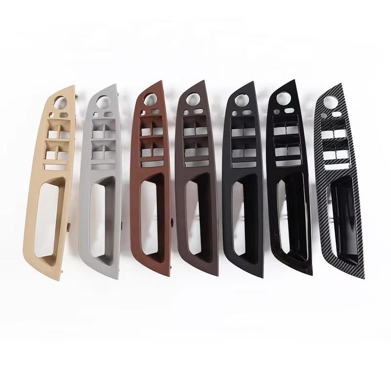 E70 4Pcs Kit LHD RHD Inner Driver Door Window Switch Armrest Cover Pull Handle Replacement for BMW X5 X6 E70 E71 E72 2007-2013