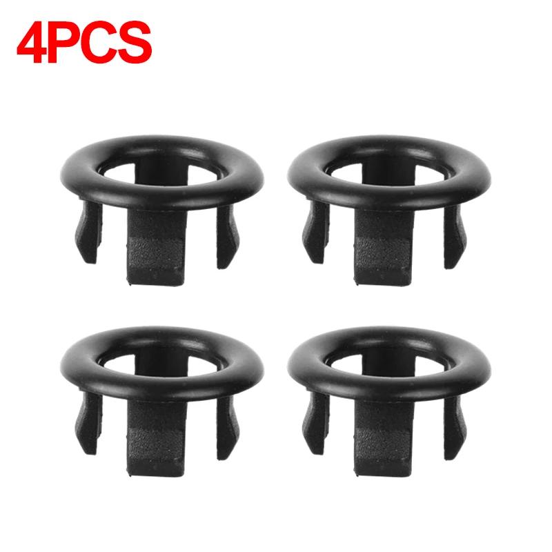 4/1Pc Wash Basin Sink Hole Overflow Ring Hollow Plug Kitchen Bathroom Insert Replacement Trim Bath Drain Cap Plastic Round Cover