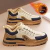 Men's Thick-Soled Casual Work Boots and Hiking Shoes