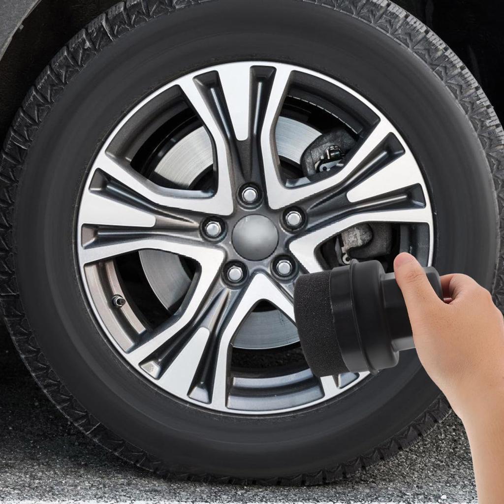 GLEAVI Щетка для блеска шин с аппликатором Ручной дизайн Аппликатор для средства для блеска шин Аппликатор для воска для шин Губка Губка высокой плотности, Пад,