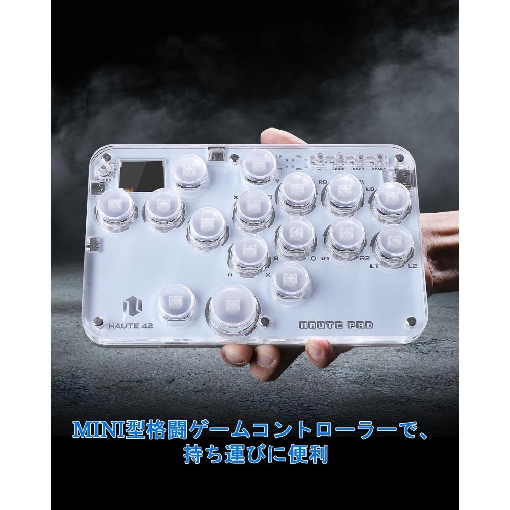 Аркадный контроллер без рычага Fighting Stick Mini Type Arcade Joystick для PCSwitchPS4 PS3 Akekon RGB Light Mini Type High Precision High Response Thin